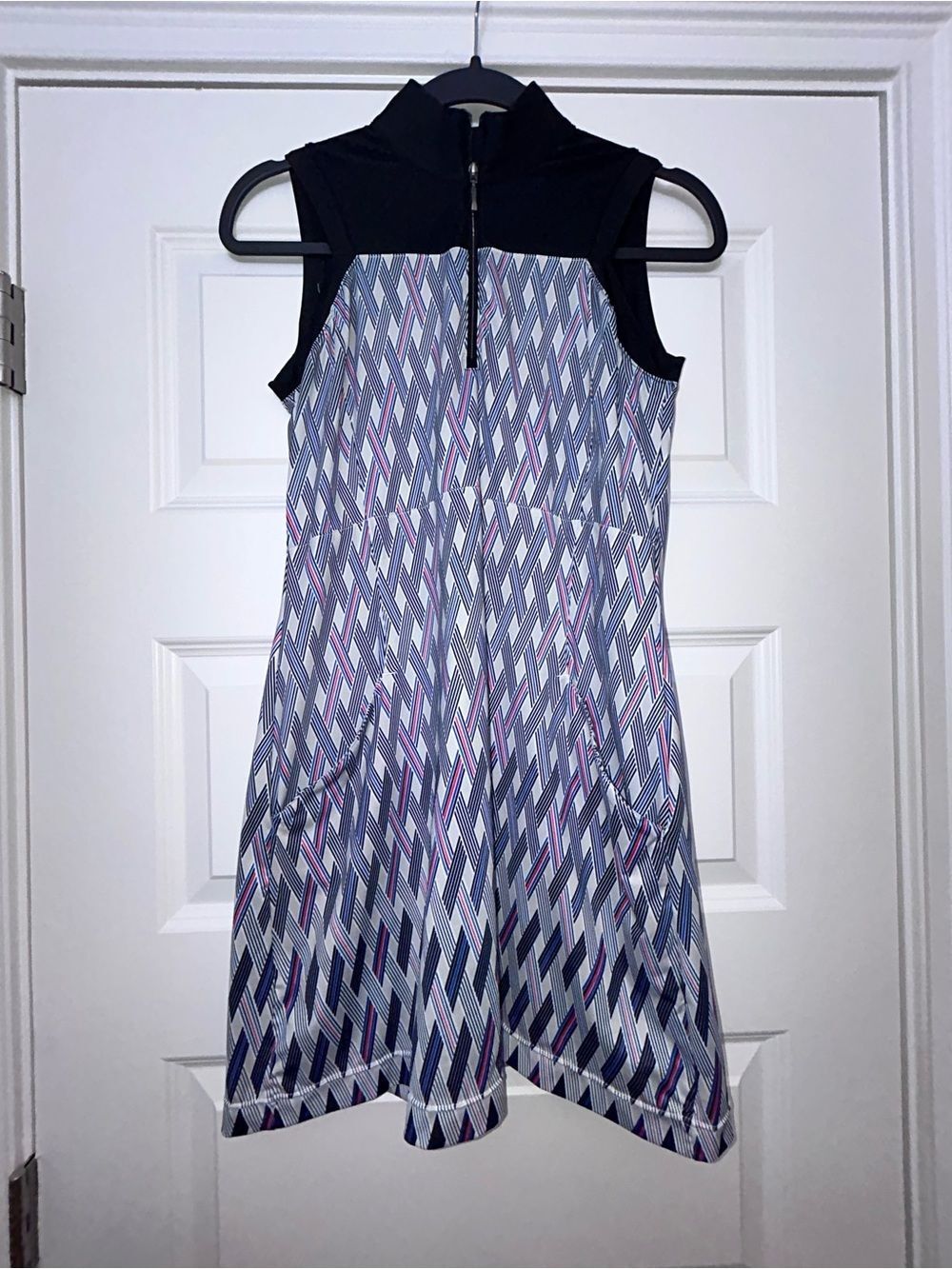 EP New York 1/4 Zipper Front Sleeveless Dress